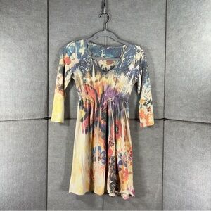 Colorful Abstract Print Dress
